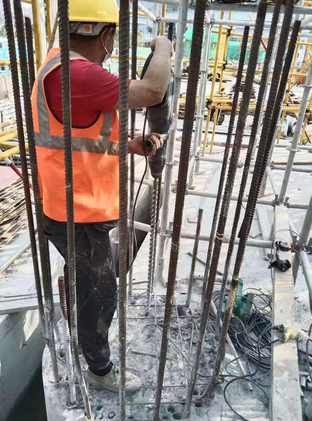 杭锦增大截面法加固框架柱施工方案